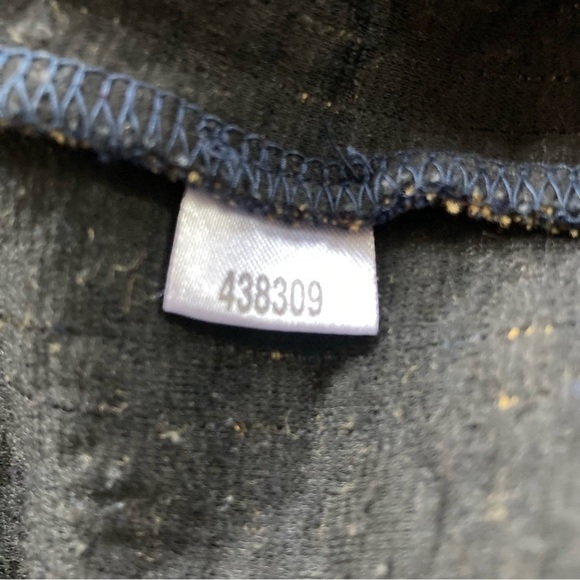 Ann Taylor Loft navy blue & orange geometric print quilted shift dress. Size XS - Picture 5 of 9